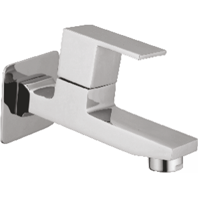 Bib cock with flange